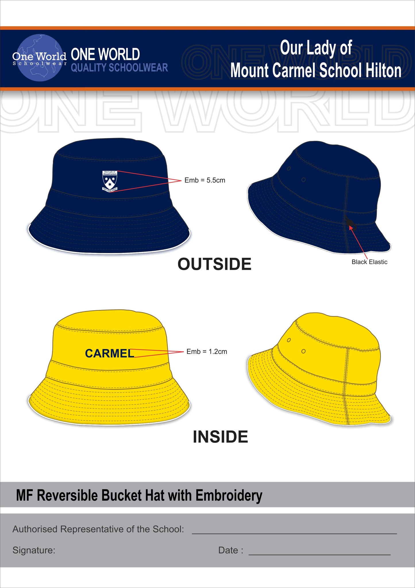 Bucket Hat - Carmel (Gold)