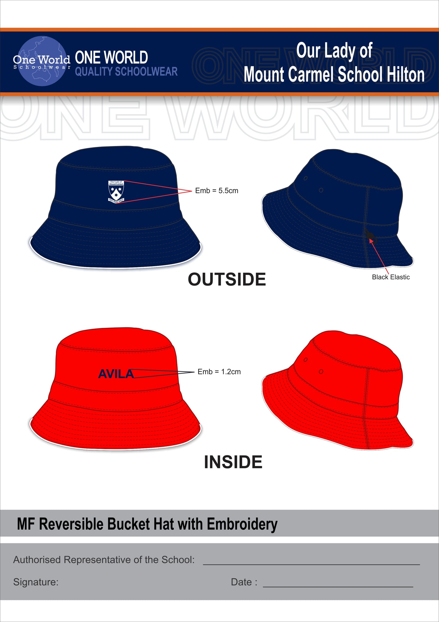 Bucket Hat - Avila (Red)