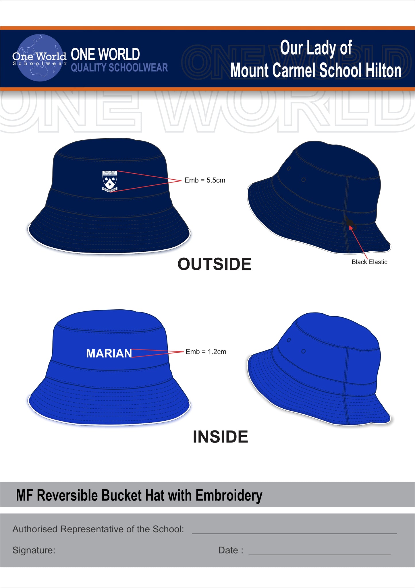 Bucket Hat Marian (Royal)